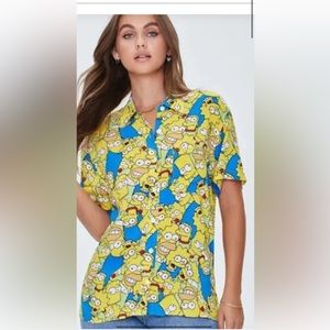 Forever 21 Simpson button up wrinkled nothing a good iron wouldn’t fix